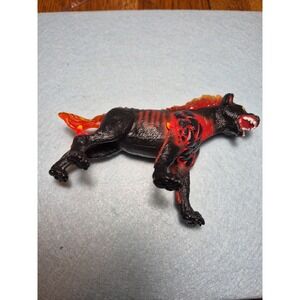 Schleich Fantasy Fire Hyena Figure Black Red Yellow Creature